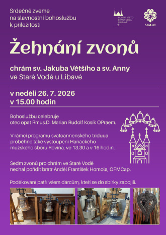 Žehnání zvonů Stará Voda
